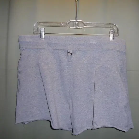 Joy Lab Gray Fleece High-Rise Drawstring Stretch Shorts XL - Picture 2 of 5